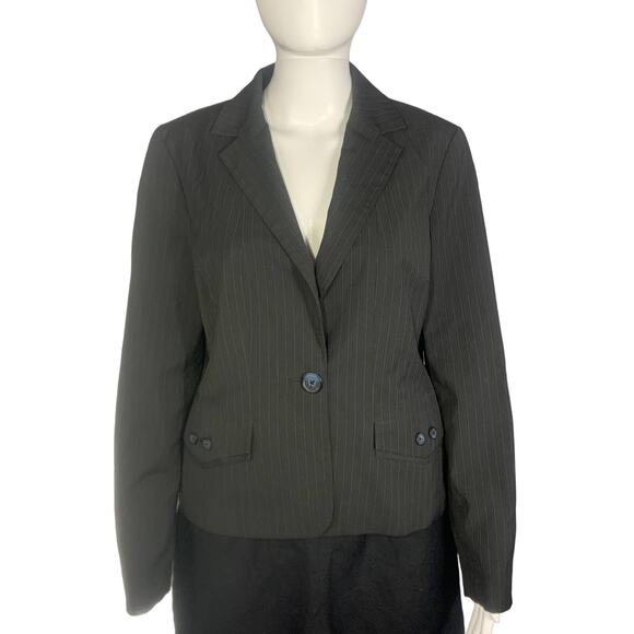 Women's Signature by Larry Levine Black Blazer Size 8 - Picture 1 of 3